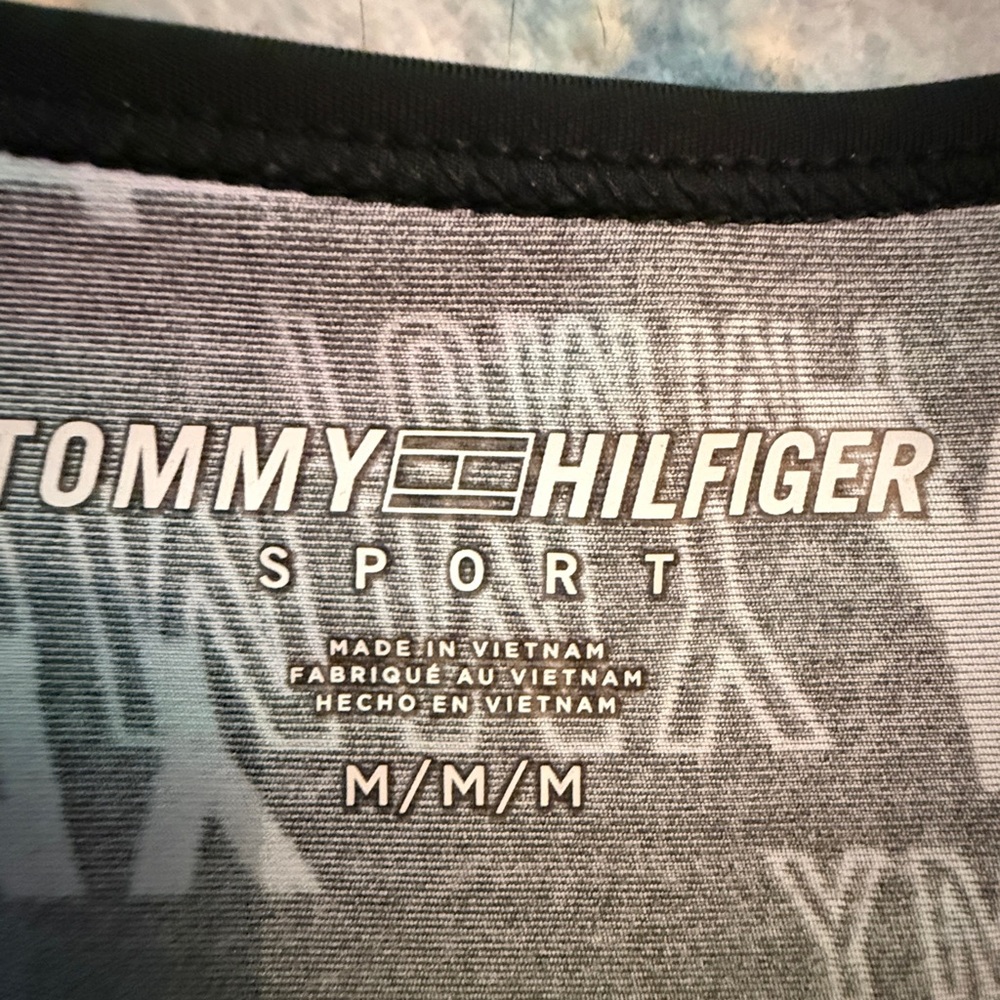 Tommy Hilfiger Sport Logo Print Racerback Bra M - Picture 3 of 6